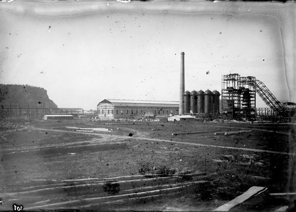 Costruzione dell'impianto Ilva di Bagnoli,1906, archivio ICSR