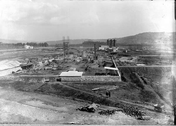 Costruzione dell'impianto Ilva di Bagnoli,1906, archivio ICSR